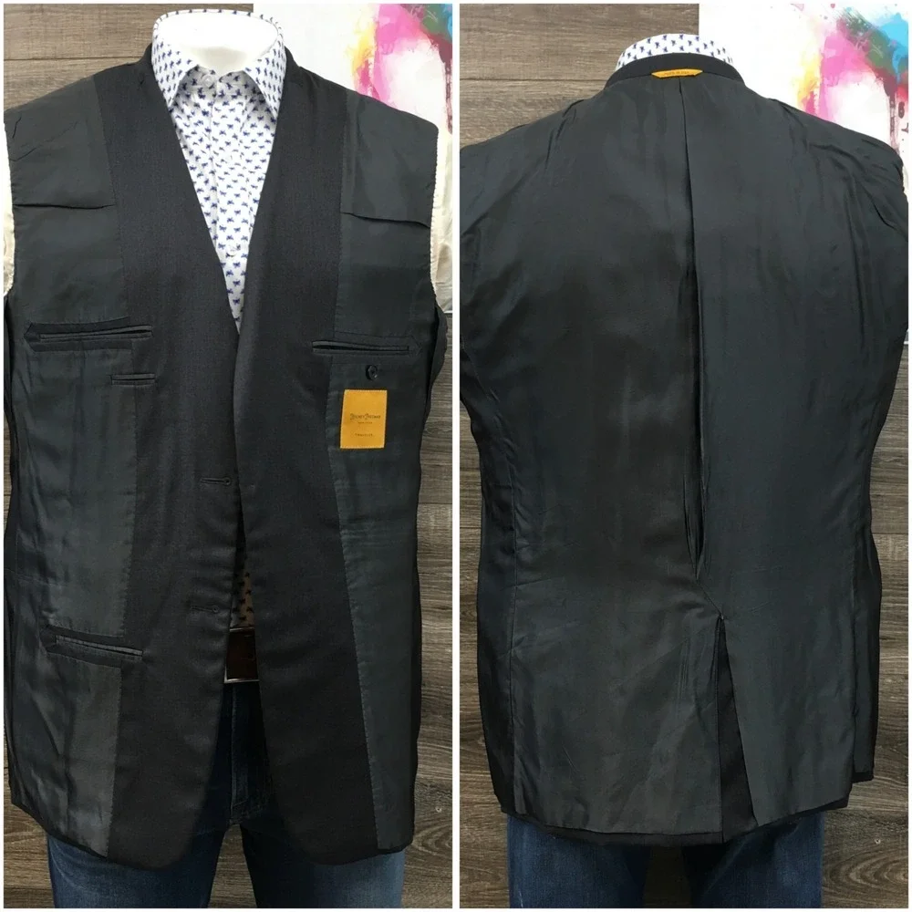 HICKEY FREEMAN Mens Wool Blazer Sport Coat Casual Jacket‎ Size 44L Classic Suit